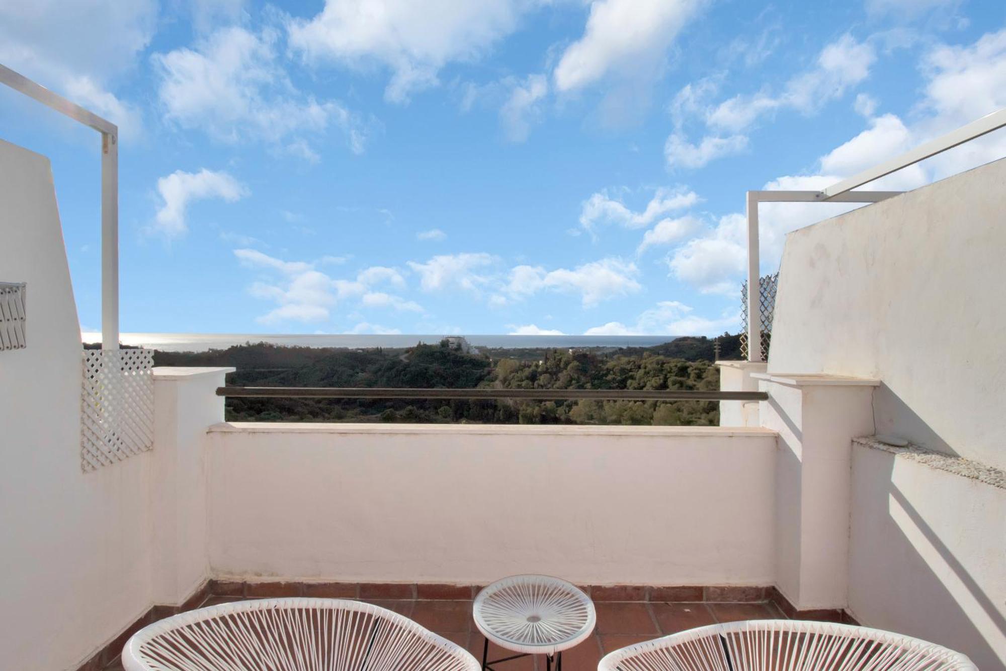 Duplex Estilo Boho Con Increible Terraza Y Vistas Al Mar En Estepona - Las Abejeras 609 Apartment Exterior photo